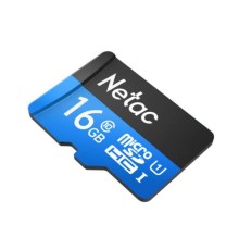 Носитель информации Netac P500 Standard 16GB MicroSDHC U1/C10 up to 90MB/s, retail pack card only