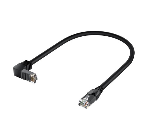 GCR Патч-корд прямой 0.5m UTP кат.5e, черный, верхний угол, литой, ethernet high speed, RJ45, T568B, GCR-53198 GCR Патч-корд прямой 0.5m UTP кат.5e, черный, верхний угол, литой, ethernet high speed, RJ45, T568B, GCR-53198