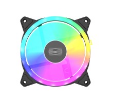 Кулер для корпуса/ Case Cooler PCCooler F3 T120 ARGB BK 3IN1 (120x120x25mm, 4-pin PWM, ARGB, 46CFM, 21.6dBA, 1800RPM, Black, 3pcs)