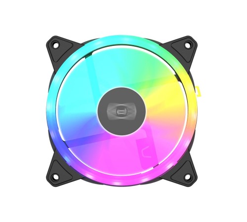 Кулер для корпуса/ Case Cooler PCCooler F3 T120 ARGB BK 3IN1 (120x120x25mm, 4-pin PWM, ARGB, 46CFM, 21.6dBA, 1800RPM, Black, 3pcs)