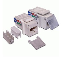 Модуль Модуль Keystone, RJ45, кат.5E, UTP, 90 градусов, со шторкой, белый