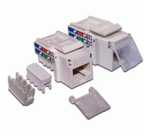 Модуль Модуль Keystone, RJ45, кат.5E, UTP, 90 градусов, со шторкой, белый