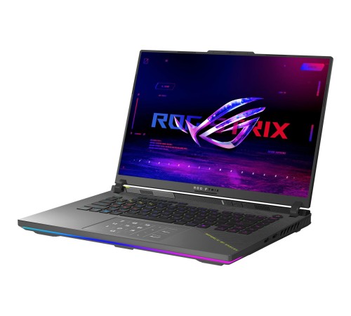 Ноутбук/ ASUS ROG Strix G16 G614PR-RV027 16"(1920x1200 (матовый, 165Hz) IPS)/AMD Ryzen 9 8940HX(4Ghz)/16384Mb/1024PCISSDGb/noDVD/Ext:NVIDIA GeForce RTX 5070 Ti(12288Mb)/Cam/BT/WiFi/90WHr/war 1y/2.5kg/Eclipse Gray/DOS