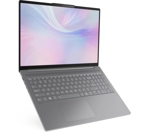 Ноутбук/ Lenovo IdeaPad Slim 5 16AHP10 16"(2880x1800 OLED)/AMD Ryzen 7 8845HS(3.8Ghz)/16384Mb/512PCISSDGb/noDVD/Int:AMD Radeon 780M/Cam/BT/WiFi/80WHr/war 1y/1.76kg/luna grey/noOS + 100W, RU kbd