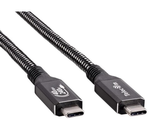 Кабель/ Кабель USB4 TypeCM/CM 8K@30Hz, 40GBps, PD 240W, медь Telecom 1.5м <TUS840-1.5M>