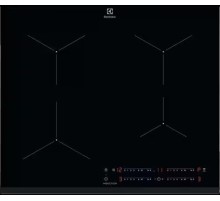 Встраиваемые индукционные панели ELECTROLUX/ индукционная на 4 конфорки, cтеклокерамика, мощность: 7200 Вт, независимая установка, слайдерное управление,размеры (ШхГ): 59x52 см