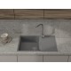 Кухонная мойка GRANFEST URBAN 678L dark gray 1-чаша+крыло 780*490мм, монтаж: врезной, материал: кварц, цвет: темно-серый