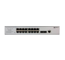 Коммутатор/ Управляемый L2 коммутатор, 16x1000Base-T, 2x1000Base-X SFP, консольный порт RJ-45, комплект для установки в 19" стойку