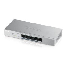Коммутатор Smart L2 коммутатор PoE+ Zyxel GS1200-5HP v2, 5xGE (4xPoE+), настольный, бесшумный, с поддержкой VLAN, IGMP, QoS и Link Aggregation, бюджет PoE 60 Вт