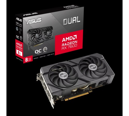Видеокарта/ DUAL-RX7600-O8G-EVO Видеокарта/ DUAL-RX7600-O8G-EVO