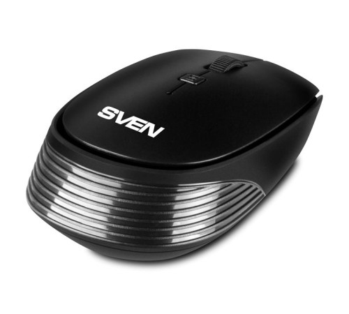 Беспроводная мышь SVEN RX-210W чёрная (2,4 GHz, 3+1кл. 800-1400 DPI, блистер) Беспроводная мышь SVEN RX-210W чёрная (2,4 GHz, 3+1кл. 800-1400 DPI, блистер)