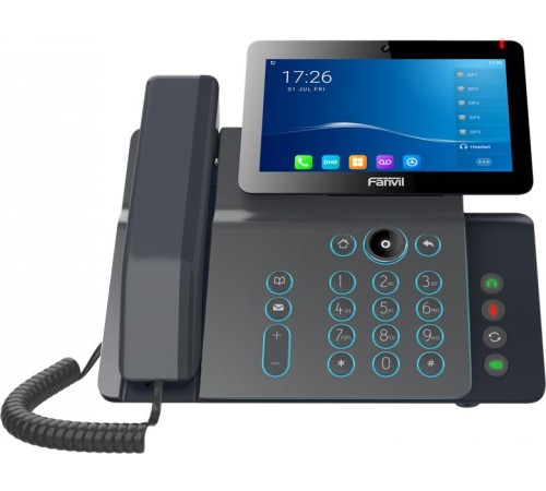 SIP-Телефон Fanvil V67, 20 SIP-акк., 7", 1024x600 Цвет. экран, POE, БП в комп., 2x1 Gbps, Wi-Fi, BT 4.2 SIP-Телефон Fanvil V67, 20 SIP-акк., 7", 1024x600 Цвет. экран, POE, БП в комп., 2x1 Gbps, Wi-Fi, BT 4.2