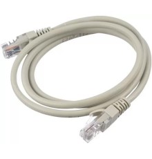 Патч-корд/ Патч-корд GoPower RJ-45 (m)-RJ-45 (m) 5.0м кат.5е ПВХ 26AWG серый в пакете (1/50)