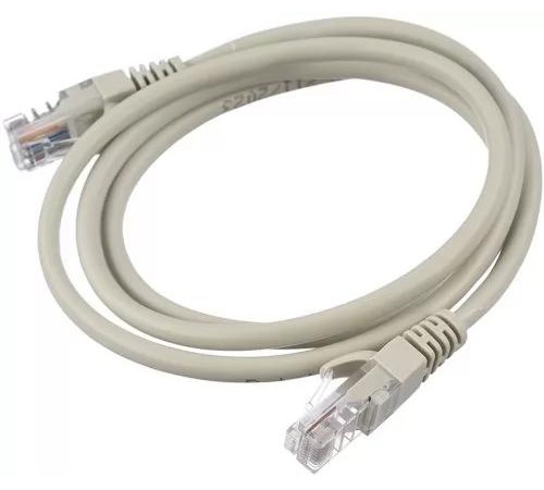 Патч-корд/ Патч-корд GoPower RJ-45 (m)-RJ-45 (m) 5.0м кат.5е ПВХ 26AWG серый в пакете (1/50)