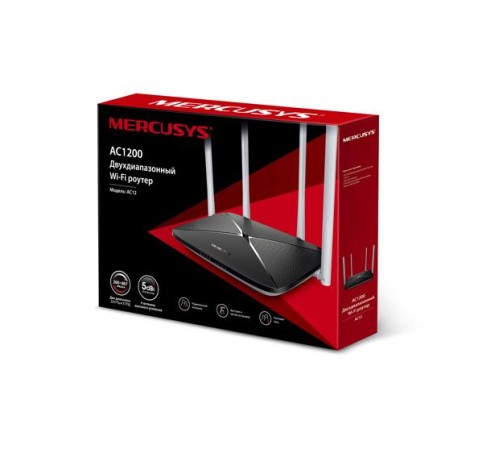 маршрутизатор Mercusys AC12, AC1200 Dual-Band Wi-Fi Router