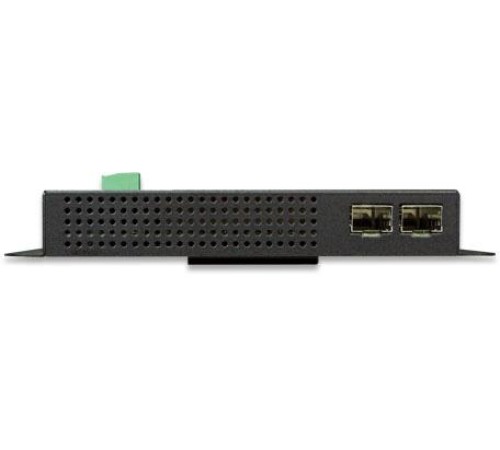коммутатор/ PLANET IP30, IPv6/IPv4, L2+ 8-Port 10/100/1000T 802.3at PoE + 2-Port 1G/2.5G SFP Wall-mount Managed Switch with LCD touch screen (-20~70 degrees C, dual power input on 48-56VDC terminal block and power jack, ERPS Ring, 1588, Modbus TCP, ONVIF,