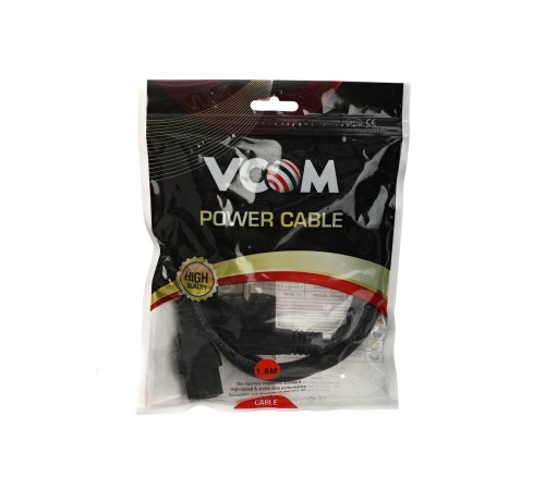 Кабель/ Кабель компьютер --> розетка 220V ( угловая Евровилка) <VDE> 3G*0,75mm2 VCOM <CE021-CU0.75-1.8> 1,8м Кабель/ Кабель компьютер --> розетка 220V ( угловая Евровилка) <VDE> 3G*0,75mm2 VCOM <CE021-CU0.75-1.8> 1,8м