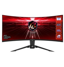 Монитор ASROCK 34" PG34WQ15R2B VA Curved 3440x1440 1 ms MPRT 550 cd 165Hz HDR 400 VESA HAS Tilt HDMI*2 DP Type C black