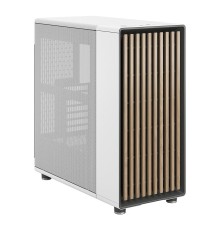 Корпус ПК без блока питания/ Case Fractal Design North, Midi-Tower, 2x140mm, 2xUSB-A 3.2 + 1xUSB 3.2 Type-C ATX, mATX, mITX Wood panel, Chalk White