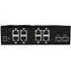 Коммутатор/ OSNOVO Промышленный 10-портовый PoE коммутатор, 8 x 10/100Base-T с PoE (до 25W) + 2 x 1000Base-X. Суммарно PoE до 200W. Питание DC48-55V(205W), БП поставляется опционально