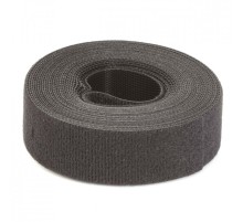 Хомут многоразовый, мягкий, на тканевой основе шириной 9мм, в рулоне 5м, черный