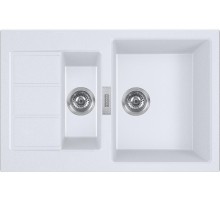 Мойка Franke 143.0628.385/ Best, Тектонайт, Мойка S2D 651-78, белый, вентиль-автомат, монтаж сверху