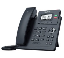 IP Телефон YEALINK SIP-T31,  2 аккаунта, 2.3" LCD-экран 132х64, шт. БП в комплекте (незначительное повреждение коробки)