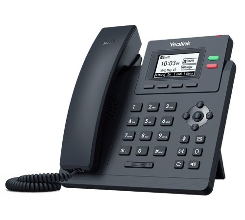 IP Телефон YEALINK SIP-T31,  2 аккаунта, 2.3" LCD-экран 132х64, шт. БП в комплекте