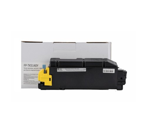 Тонер-картридж F+ imaging, желтый, 5 000 страниц, для Kyocera моделей Ecosys M6030cdn/M6530cdn (аналог TK-5140Y /1T02NRANL0), FP-TK5140Y