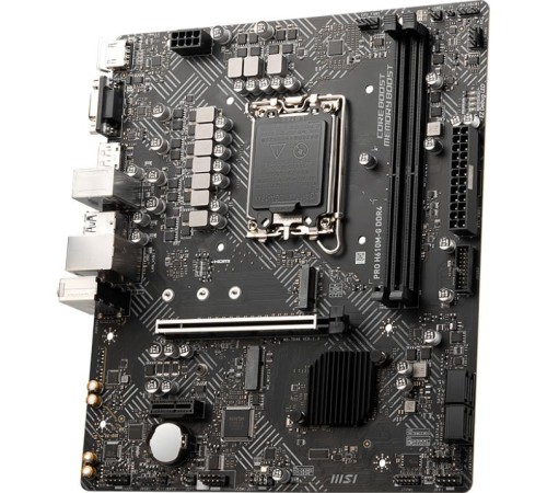 Материнская плата/ MB MSI INTEL H610 s1700, 2xDDR5(96GB), D-SUB/HDMI 2.1/DP, 1xPCIe 4.0x16, 1xPCIe 3.0, 1xLAN, 4xSATA 6Gb/s, 1xM.2, 1xM.2 E key, 2xUSB 3.2, 4xUSB 2.0, 1xPS/2, mATX Материнская плата/ MB MSI INTEL H610 s1700, 2xDDR5(96GB), D-SUB/HDMI 2.1/DP, 1xPCIe 4.0x16, 1xPCIe 3.0, 1xLAN, 4xSATA 6Gb/s, 1xM.2, 1xM.2 E key, 2xUSB 3.2, 4xUSB 2.0, 1xPS/2, mATX