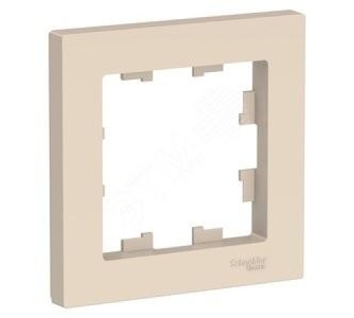ATLASDESIGN 1-постовая РАМКА, БЕЖЕВЫЙ