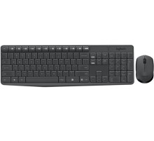 Клавиатура+мышь Logitech Wireless Desktop MK235 (Keybord&mouse),  USB, Black, Rus/Eng, [920-007948] (незначительное повреждение коробки)