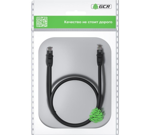 GCR Патч-корд прямой 7.5m UTP кат.6, черный, 24 AWG, ethernet high speed, RJ45, T568B, GCR-52535 GCR Патч-корд прямой 7.5m UTP кат.6, черный, 24 AWG, ethernet high speed, RJ45, T568B, GCR-52535
