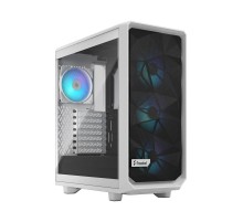 Корпус ПК без блока питания/ Case Fractal Design Meshify 2 Compact RGB TG Light Tint, Midi-Tower, 4x120mm RGB, 2xUSB-A 3.2 + 1xUSB 3.2 Type-C ATX, mATX, mITX White