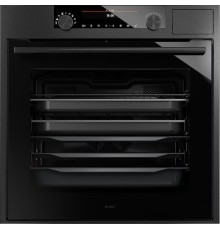 Встраиваемые электрические духовки ASKO/ Арт. 736348 ; 59.5x59.5x54.6, 75 л, гриль, телескопы на 2-х уровнях, приготовление на пару, цветной TFT дисплей, очистка Aqua Clean, таймер, термощуп, черная сталь