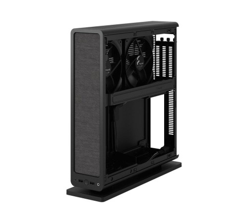 Корпус без блока питания/ Case Fractal Design Ridge, 2x140mm, 2xUSB-A 3.2 + 1xUSB 3.2 Type-C, SFX PSU Support, mITX Black