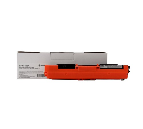 Картридж F+ imaging, голубой, 1 000 страниц, для HP моделей Color LJ M176/M176FN/M177 (аналог CF351A), FP-CF351A