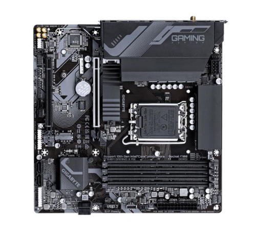 Материнская плата GIGABYTE B760M GAMING X AX, LGA1700, B760,  4*DDR5, 4*SATA, 2*M.2, 3*USB 3.2, 5*USB 2.0, 2*PCIx16, HDMI+DP, mATX
