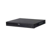 Видеорегистратор DAHUA 16-канальный IP-видеорегистратор c PoE, 4K, H.265+ и ИИ Входящий поток до 384Мбит/с; сжатие: H.265+, H.265, H.264+, H.264, MJPEG; разрешение записи до 32Мп; накопители: 2 SATA III до 16Тбайт; во