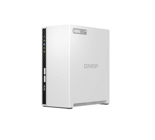 Система хранения данных QNAP SMB 4C 2GhzCPU/2Gb/upto 2HDD SATA(3,5''2,5"), upto 20 with TL-D800C/1xGbE/1xUSB3.2 2xUSB2.0/iSCSI/1xPS/3YW TS-223-EU-RU (незначительное повреждение коробки)