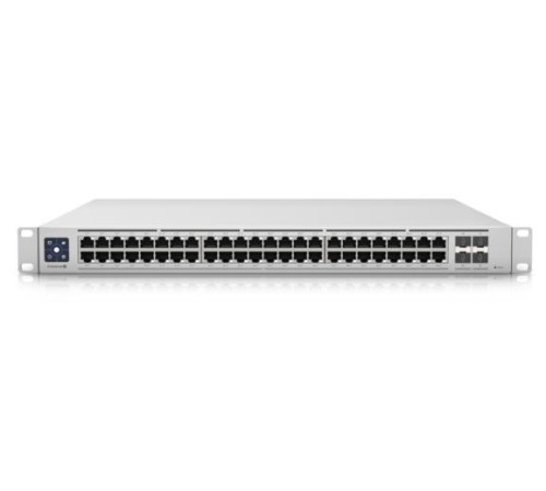 Коммутатор Ubiquiti Switch Enterprise 48 PoE Layer 3, PoE switch with (48) 2.5GbE, 802.3at PoE+ RJ45 ports and (4) 10G SFP+ ports. (существенное повреждение коробки)