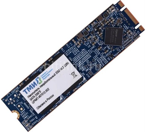 Твердотельный накопитель ТМИ SSD M.2 2280 1ТБ SATA3 6Gbps, 3D TLC, до R560/W520, IOPS (random 4K) до R66K/W73K, 2521,01 TBW, 3,45 DWPD 2y wty МПТ Твердотельный накопитель ТМИ SSD M.2 2280 1ТБ SATA3 6Gbps, 3D TLC, до R560/W520, IOPS (random 4K) до R66K/W73K, 2521,01 TBW, 3,45 DWPD 2y wty МПТ