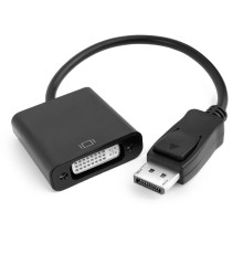 Переходник 0.20m Active DisplayPort/DVI v1.2 20M/25+4F + DAC (видео чип конвертера) Greenconnect  GCR-ADP2MDVI, черный