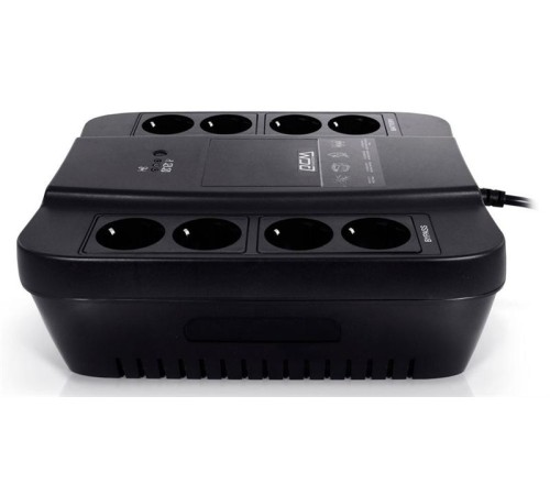Источник бесперебойного питания Powercom Back-UPS SPIDER, OffLine, 1000VA/550W, Tower, 8xSchuko outlets (4 surge & 4 batt) (332717)