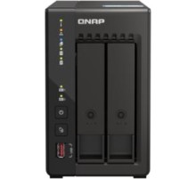 Сетевое хранилище без дисков/ SMB QNAP TS-253E-8G NAS, 2-tray w/o HDD. 2xHDMI-port. 4-core Celeron J6412 2-2.6 GHz, 8GB DDR,  2x2.5Gb LAN, 2 x M.2 2280 PCIe Gen 3 x2, 2x USB 3.2 Gen 2 (10Gbps) Port, 2x USB 2.0 port