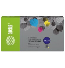 -/ Картридж струйный Cactus CS-EPT973400 T9734 желтый (330мл) для Epson WorkForce WF-C869RD3TWFC/WF-C86