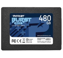 Твердотельный накопитель Patriot SSD BURST ELITE 480GB SATA3 2.5" R450/W320 TBW 200TB 3D NAND