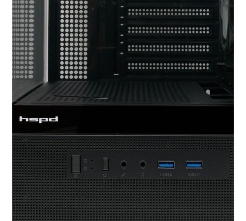 Корпус без блока питания/ Case HSPD F710, Panoramic Mid Tower, Black, TG, 0.5 SPCC, 3x120mm ARGB (FN027) E-ATX, ATX, mATX, mITX 185/395/270mm 2x2.5", 1x3.5", 7xPCI 2xUSB-A 3.0 435x230x457mm Корпус без блока питания/ Case HSPD F710, Panoramic Mid Tower, Black, TG, 0.5 SPCC, 3x120mm ARGB (FN027) E-ATX, ATX, mATX, mITX 185/395/270mm 2x2.5", 1x3.5", 7xPCI 2xUSB-A 3.0 435x230x457mm