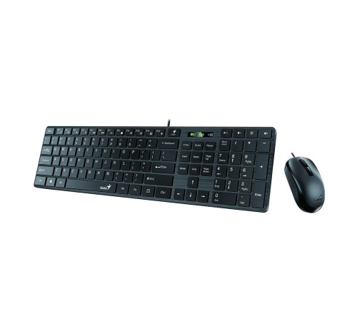 Комплект SlimStar C126  чёрный, USB(клавиатура SlimStar 126 и мышь DX-125) (Мятая упаковка)