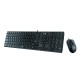 Комплект SlimStar C126  чёрный, USB(клавиатура SlimStar 126 и мышь DX-125) (Мятая упаковка)